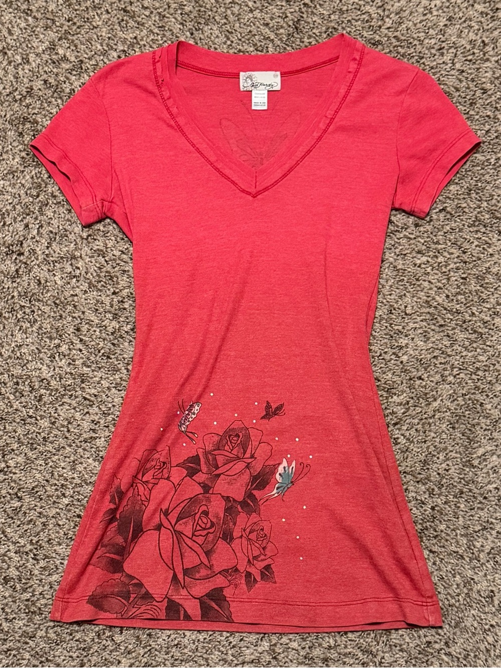 Red ed hardy mini dress